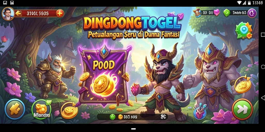 Tangkapan layar gameplay DINGDONGTOGEL dengan aksi petualangan seru.
