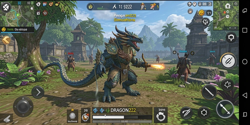 Screenshot gameplay DRAGON222 yang menampilkan dunia Simulation yang indah.