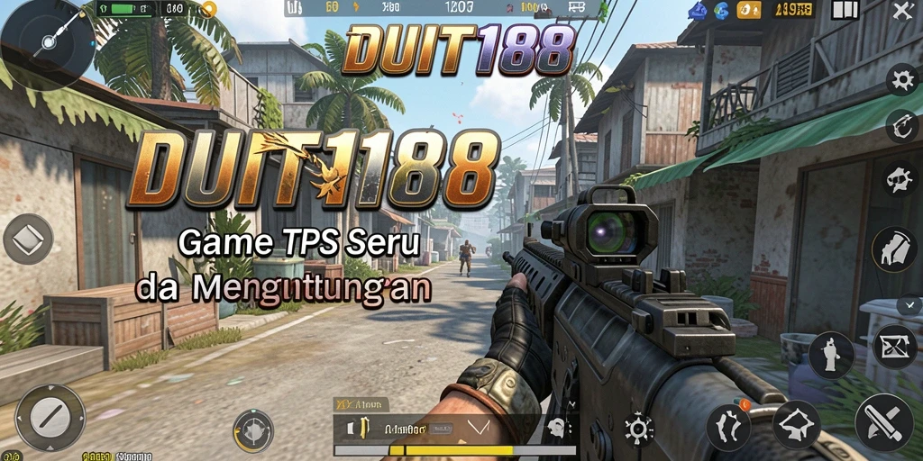 Tangkapan layar gameplay seru dari DUIT188 yang menunjukkan aksi TPS.