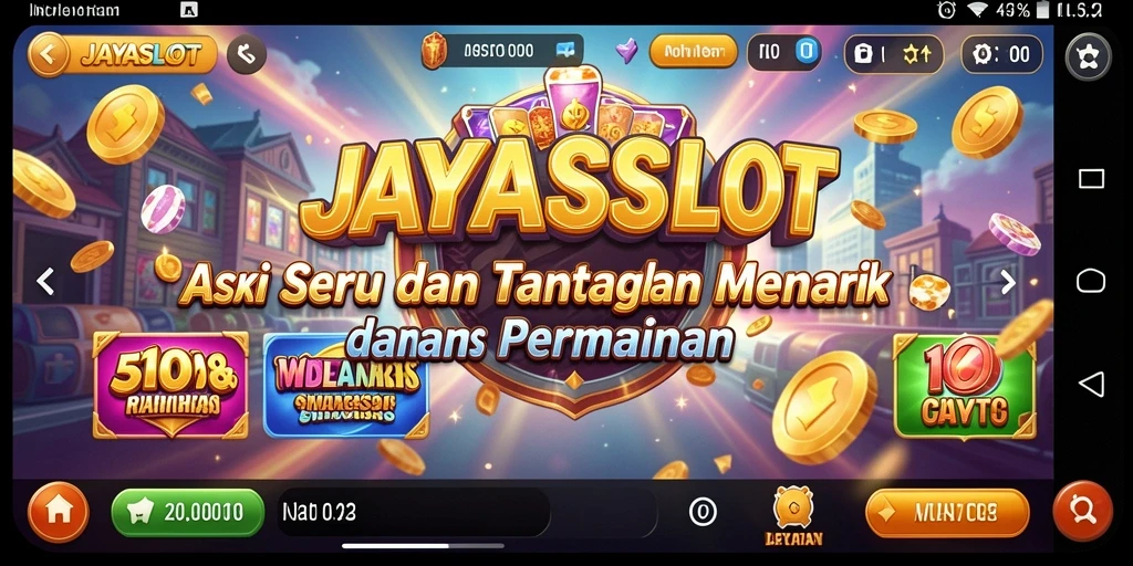 Tampilan aksi seru dan mendebarkan dari JAYASLOT.