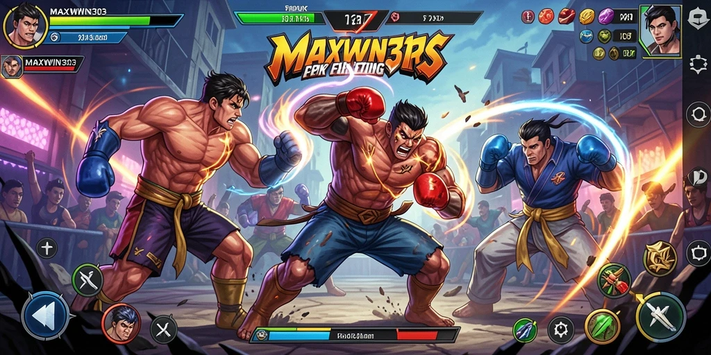 Gameplay pertarungan seru yang menegangkan di MAXWIN303.