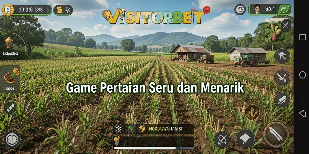 Tampilan gameplay menarik dari aplikasi farming VISITORBET.